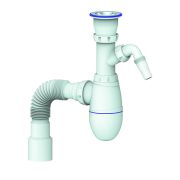 Сифон UNICORN для мойки из искусственного камня с гофрой