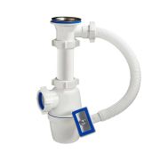 4004 Сифон бутылочный 1 1/2х40 с переливом