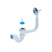 E150 Сифон для ванны 1 1/2х40 АНИ 40х50, с переливом