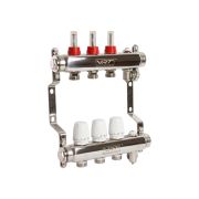 Коллекторная группа нерж. со встр. расх. в сборе 1х3 вых. Евроконус 3/4