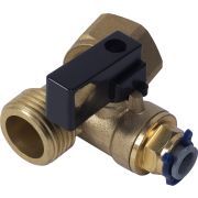 Тройник с краном 1/2«х1/2»х1/4