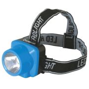 Фонарь налобный LED 5374 голубой