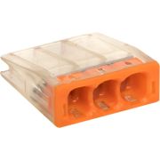 Клемма СМК 2273-243 с пастой 3 отв. 0,5-2.5 кв. мм EKF plc-smk-2273-243