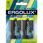 Элемент питания ERGOLUX LR20 BL-2